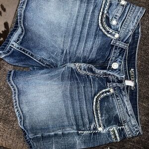 Shyanne Women's Blue Denim Jean Shorts